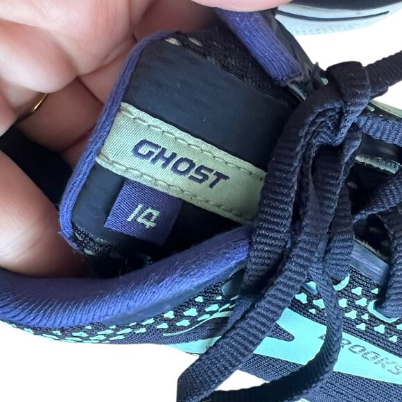 Brooks Ghost 14 Blue Purple Athletic Running Sneakers Women's Size US 10.5 Wide - Picture 5 of 7